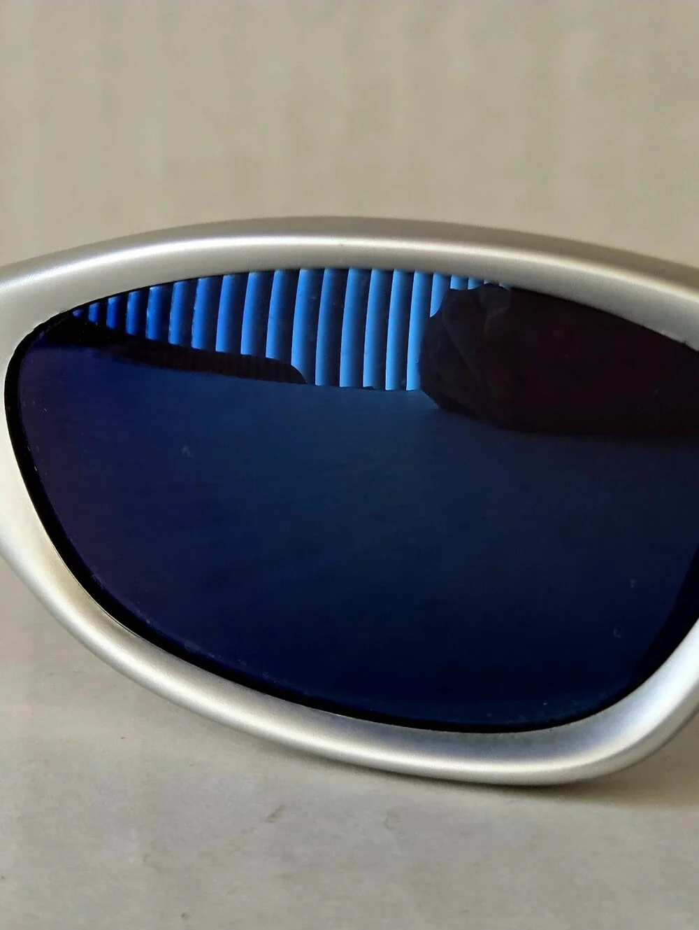 Oakley Twenty XX FMJ Sunglasses Silver Ice Blue Iridium Lens Made in USA w/ Case